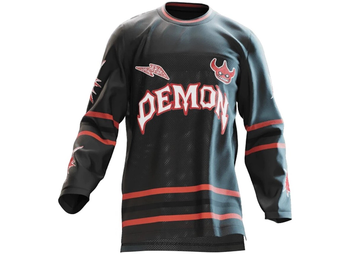RTFKT CloneX x Nike Demon Time Jersey - Black - Size M | eBay