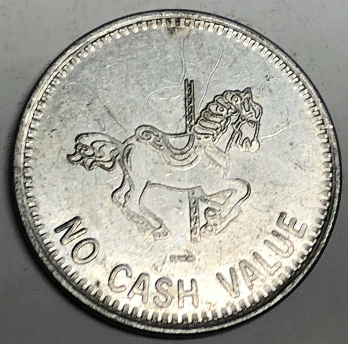 C2975 CARROUSEL HORSE ALUMINUM TOKEN, | eBay
