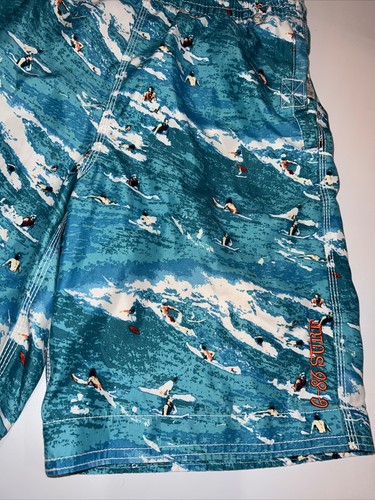 Boys Youth XL Swimming Swim Shorts trunks GapKids Blue Surf - Picture 5 of 11