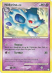 Pokemon Diamond & Pearl Mysterious Treasures- Nidorina Card 56/123