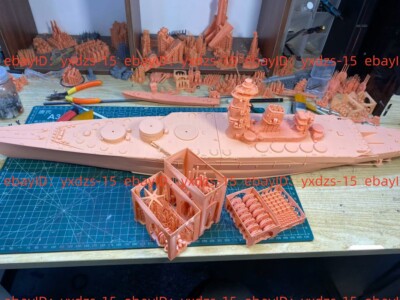 3d Printed 1/350 Ijn Izumo Panzerkreuzer(Voller Rumpf/Wasserlinie)