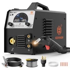 HZXVOGEN 200AMP MIG Welder 110V 220V 4in1 Gas/Gasless TIG MMA Welding Machine US