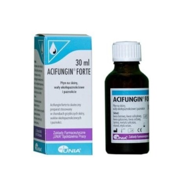 ACIFUNGIN FORTE 30 ML FÜR HAUT/PERINAKULÄRE BEREICHE UND NÄGEL.