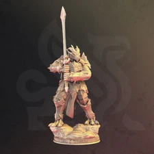 Krimmdar Dragonborn Paladin Fighter Miniature | D&D DnD | 