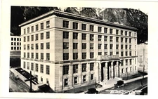 Federal and Territorial Building Juneau Alaska RPPC Photo Postcard Posted 1944