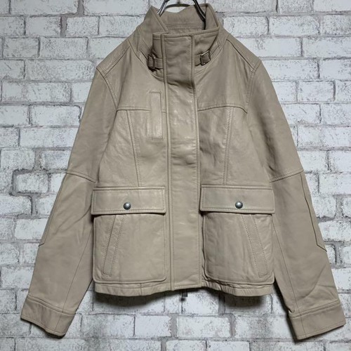 AVIREX Lamb Leather Military Jacket 