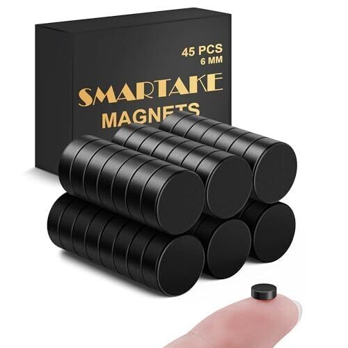 SMARTAKE 45 Pcs Refrigerator 6x2mm Small Round Fridge