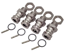 NEW NHX RC Wheel Hex Adapter 12mm to 17mm - 23mm Offset Extender- 4pc Titanium