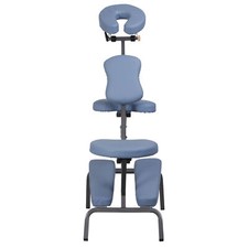 Adjustable PU Leather Massage Chair Beauty Hydraulic Salon Tattoo Chair Pad Blue