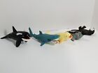 K&M 2001 Lot Of 5 Sea Life Mammals. Orca, Beluga, Great White, Seal, Sea Otter