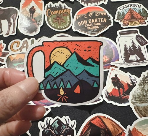 50X Outdoor Camping Vinyl Decal Graffiti Sticker Bomb Skate Laptop Guitar UK NEW - Picture 7 of 15