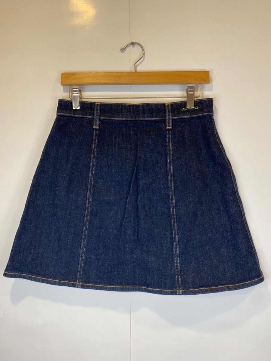 Alexa Chung for AG Size 29 Dark Wash Katy A Line Denim Mini