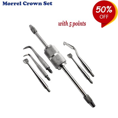 Dental Restaurative Instrumente Kronen Morrel Crown Remover Set With 5 Points