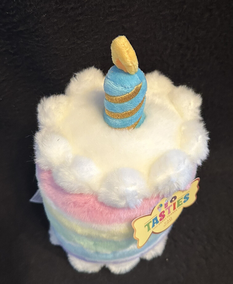 NWT ~ 11” F.A.O. Schwarz TASTIES Sweet Friends Birthday Cake Stuffed Plush