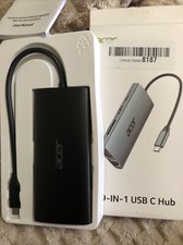 Acer USB C Hub with 4K HDMI, 9-in-1 USB C to Ethernet Adapter, 5Gbps Open Bx