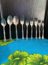 Rogers Co AUBERGE Stainless Stanley Roberts Forks Spoons  Lot of 9