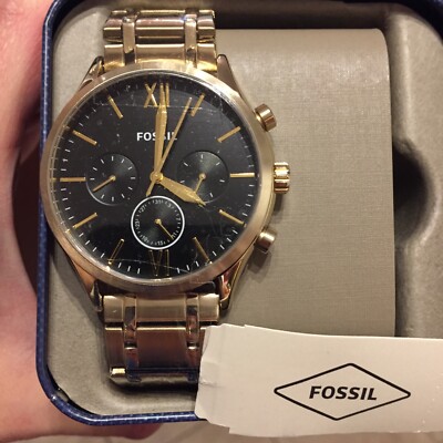FOSSIL BQ2366 FENMORE MIDSIZE MULTIFUNCTION GOLD-TONE