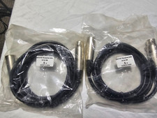 2 PACK OF XLR 3PIN M/F MICROPHONE CABLE X12-06