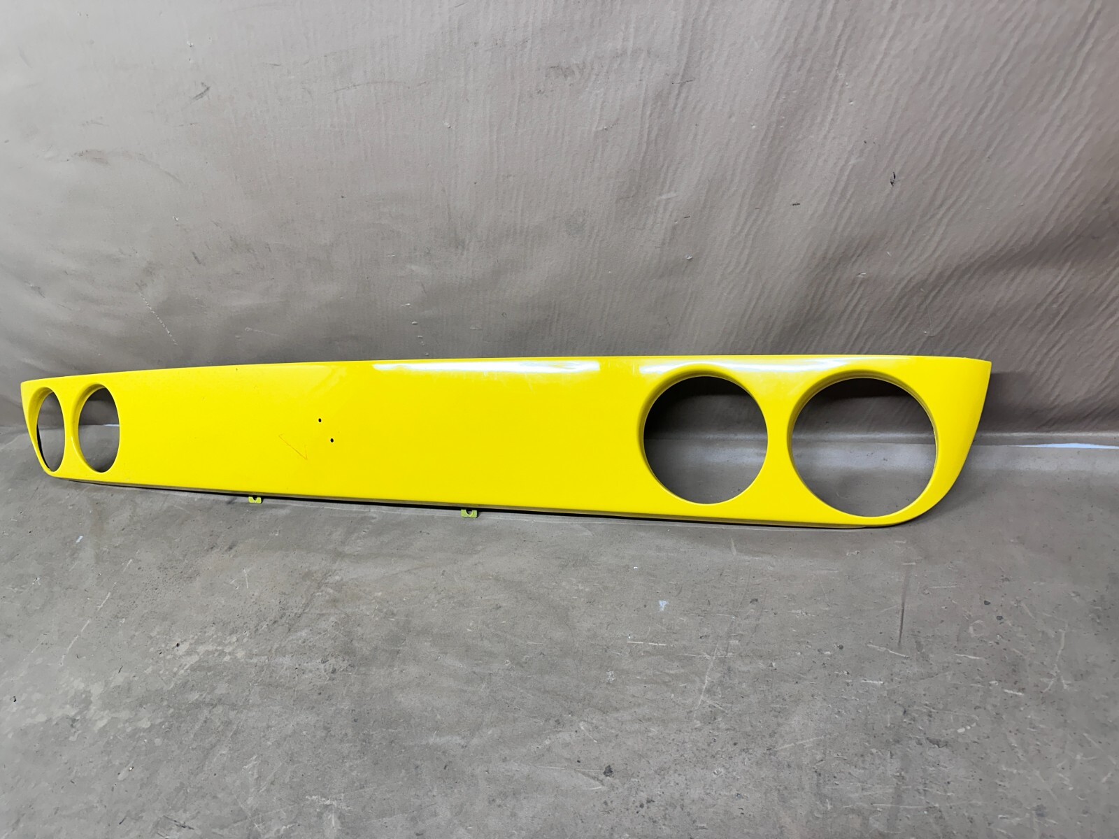 1999 FERRARI F355 F129 REAR TAIL LIGHT BEZEL COVER PANEL TRIM STEEL YELLOW OEM