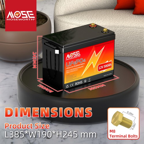 12V 100Ah 200Ah 300Ah LiFePO4 Lithium Battery 20000+ Cycle BMS RV Solar System - Picture 47 of 89
