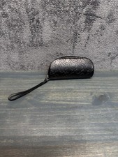 Oakley Sunglasses Case Only Black All Over Print Zipper Soft Shell Leather Pouch