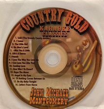 JOHN MICHAEL MONTGOMERY COUNTRY GOLD KARAOKE CLASSICS KARAOKE CDG DISC