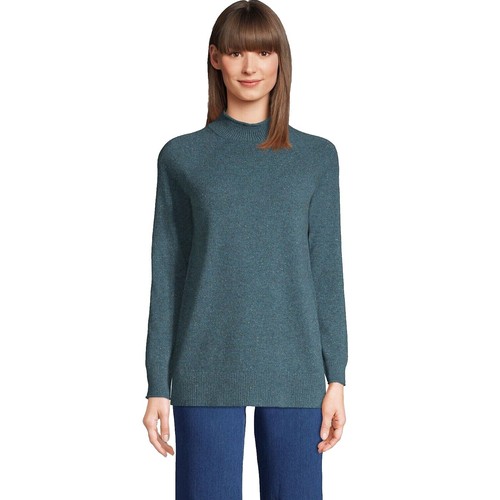 Lands' End 80s-90s Cotton V-Neck Sweater Green L Vintage | eBay