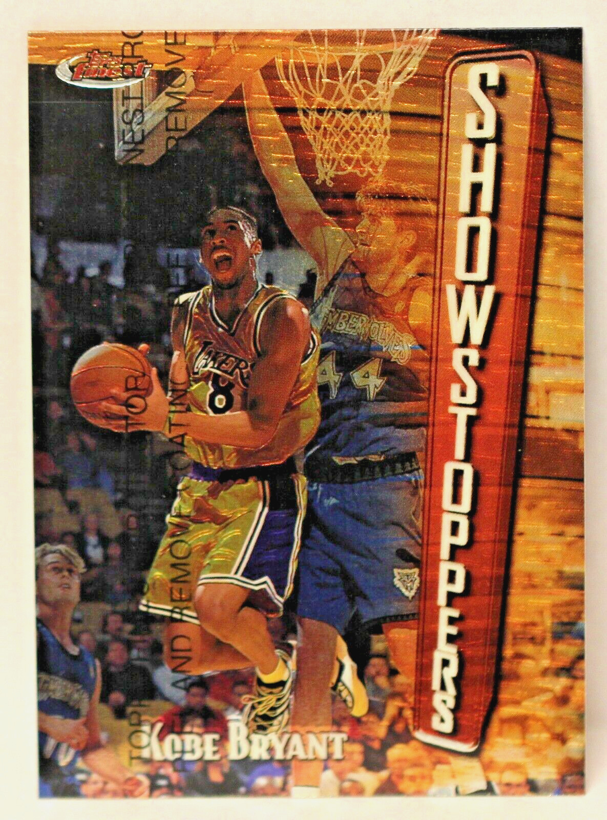 1998 Topps Finest  Showstoppers #262 KOBE BRYANT w/Protector Peel
