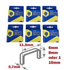 1000 - 10000 Tacker Klammern 6mm / 8mm / 10mm Handtacker, Tackerklammern
