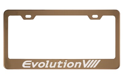 Rose Gold License Plate Frame for Mitsubishi Lancer Evolution VIII, Evolution8