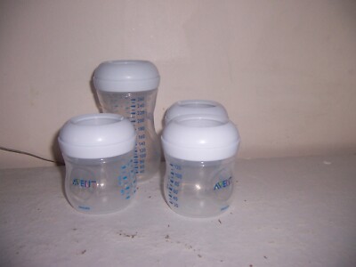 Avent  baby bottle lot  3 size 4 oz 1 size 9 oz no nipples