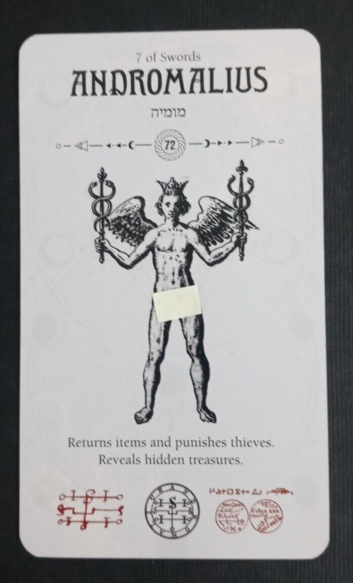 2020 Occult Tarot by Travis McHenry Tarot Card 7 Of Swords | eBay