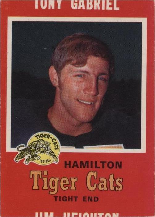 1971 O-Pee-Chee Canadian Football League Tony Gabriel #71 - 1 of 2