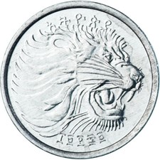 [#1180675] Moneta, Etiopia, cent, 1977, Brytyjska Mennica Królewska, UNZ, aluminium, KM: