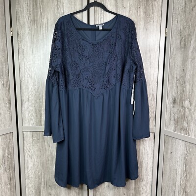 sapphire blue dress knee length Long Sleeve Sapphire Blue Dress Knee Length SHEIN LUNE Plus Size Royal Blue Autumn Smart Casual