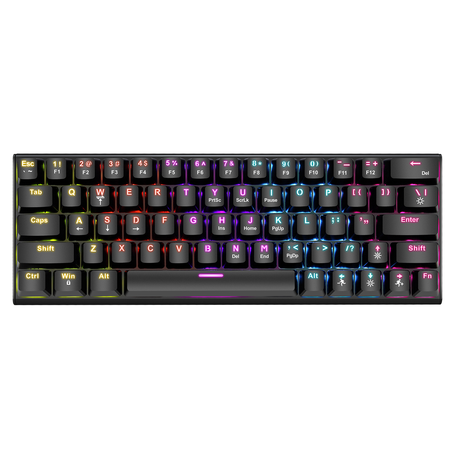 Mechanical Wired Gaming Keyboard with Colorful Backlit Illumination H1W6-image