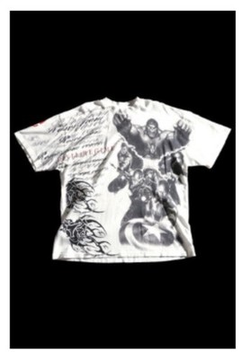 CIVIL REGIME AVENGERS Uprise Oversized Tee In Butter Size XL
