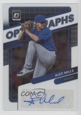 2022 Panini Donruss Optic Optigraphs Alec Mills #OG-AM Auto 1cc5