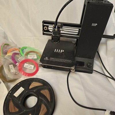 Monoprice III3 i3 Mini 3D Printer 30441 & Filament FOR PARTS ONLY 