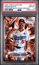 🔥 MOOKIE BETTS /25 - SAPPHIRE SELECTIONS! 🔥 2025 TOPPS CHROME SAPPHIRE