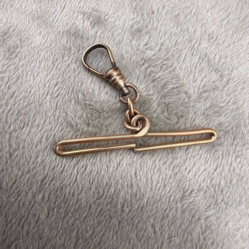Vintage Pocket Watch Fob T Bar Gold Filled