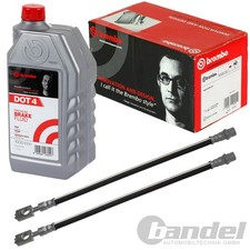 2xBREMBO BREMSSCHLAUCH VA+1L BREMBO DOT 4 passend für TOYOTA AVENSIS T25 COROLLA