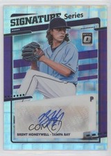 2020 Panini Donruss Optic Purple Pandora Prizm /25 Brent Honeywell Auto 1b8