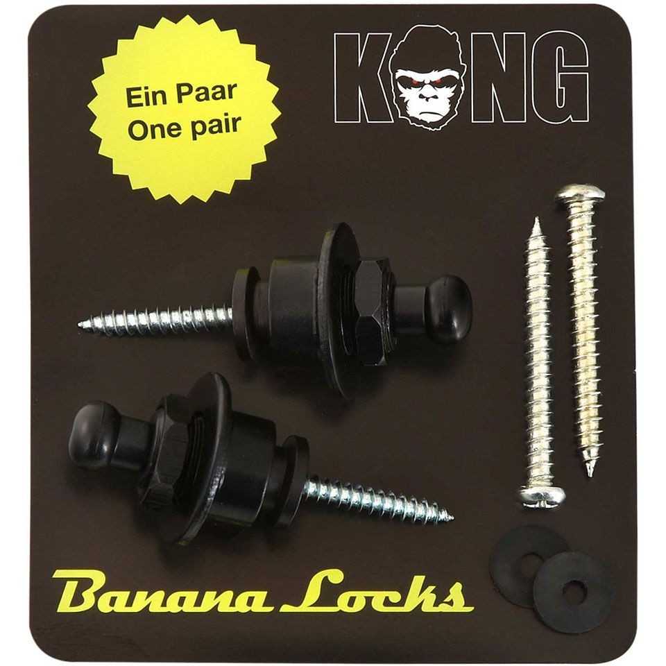 Концевая шпилька Kong Banana Locks Черная Гуртовая шпилька End Pin Gitarre NEU 2090₽
