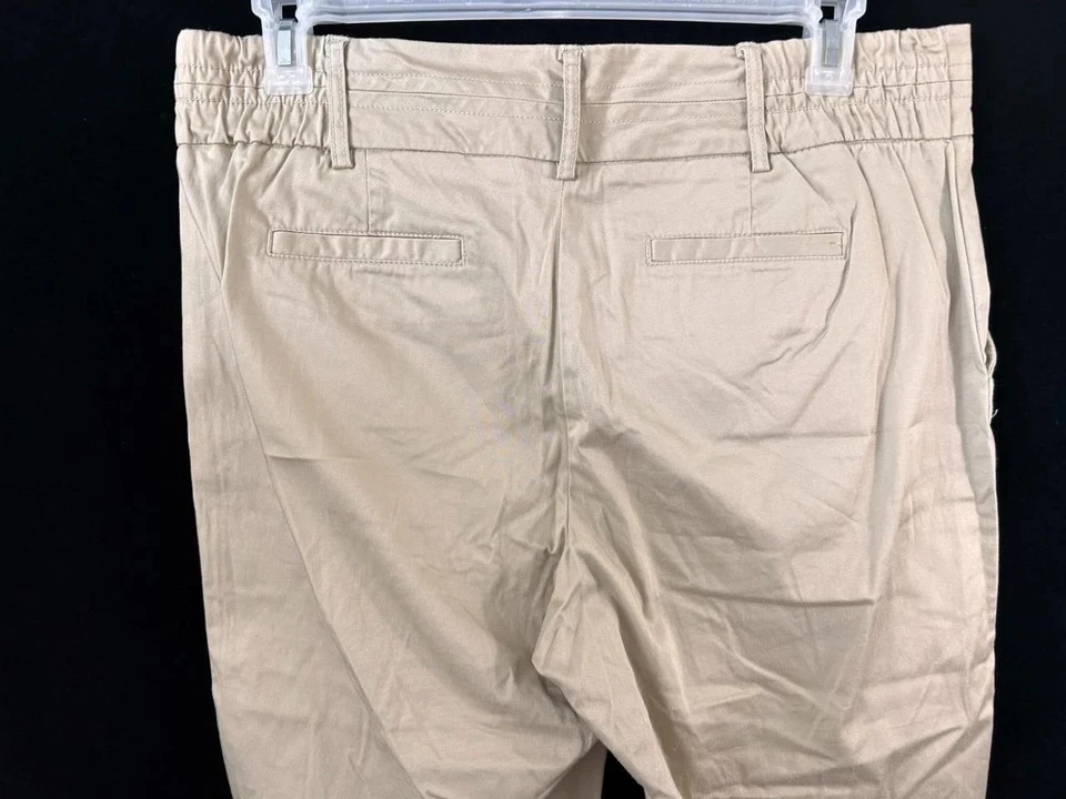 JMS Capris Pantalones Talla 16W Beige 20" Entrepierna 2 Bolsillos 16 Just My Size Foto 4 de 4