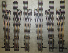 6 ATLAS BRASS 6 CUSTOM-LINE SWITCH TURNOUTS HO SCALE LOT 500 