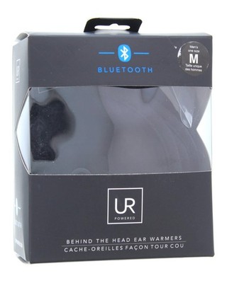 UR Powered Behind The Head Bluetooth Ear Warmers Black Men's Sz. M