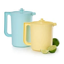 2qt 1.5qt Tupperware Heritage Pitcher Set VTG Colors Dishwasher Safe & BPA Free