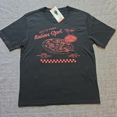 State Of Mine Best in Town Italian Spot T-Shirt 100% Cotton NWT Pizza Size XS