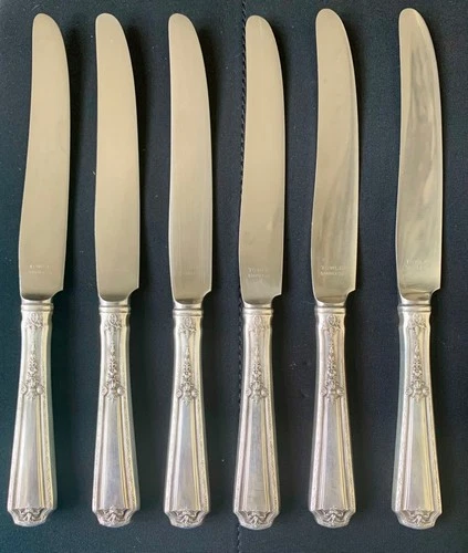 Lot of 6 Towle Silver Louis XIV Sterling Handle Knives 8 3/4" ~ Scrap/Use